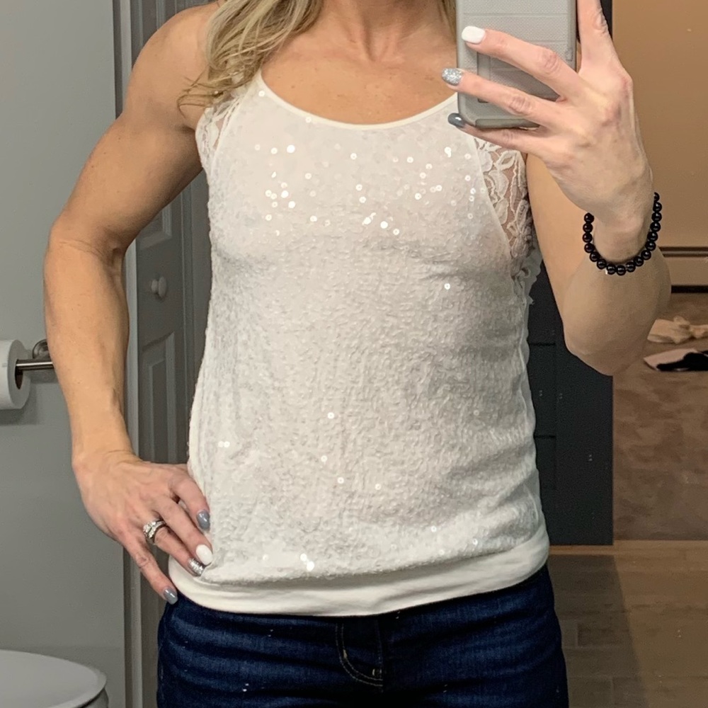 Express sequins tank top